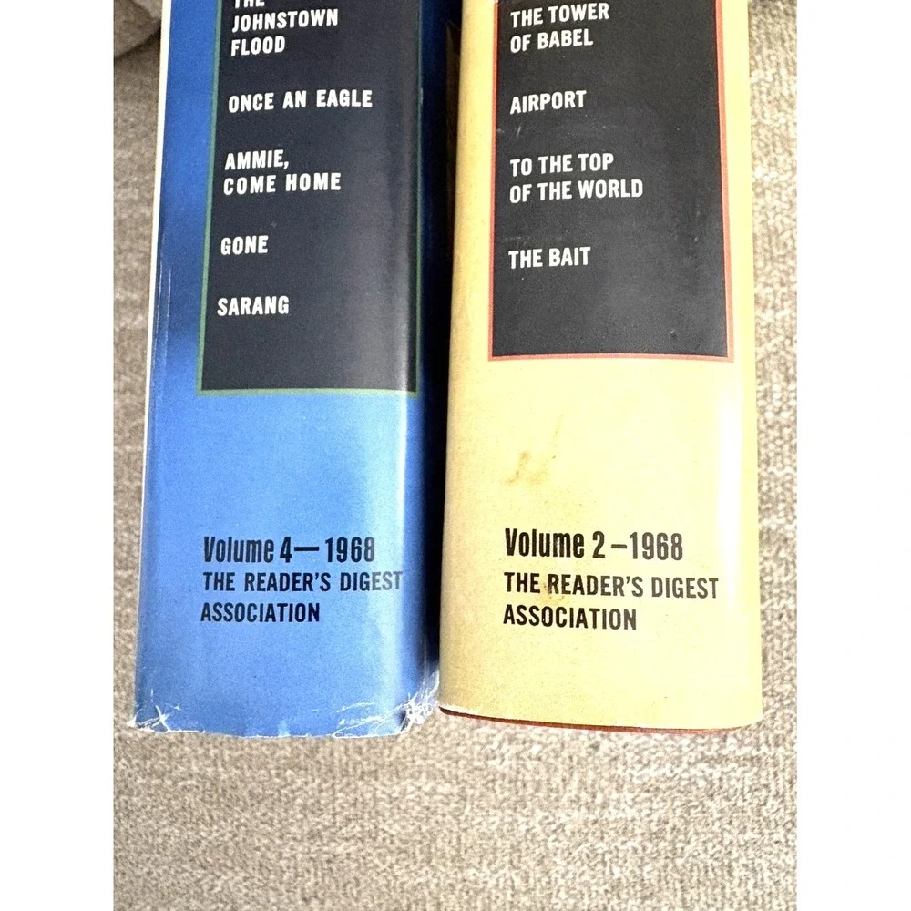 Reader's Digest Condensed Books Vol 2 & 4 1968 Hardcover